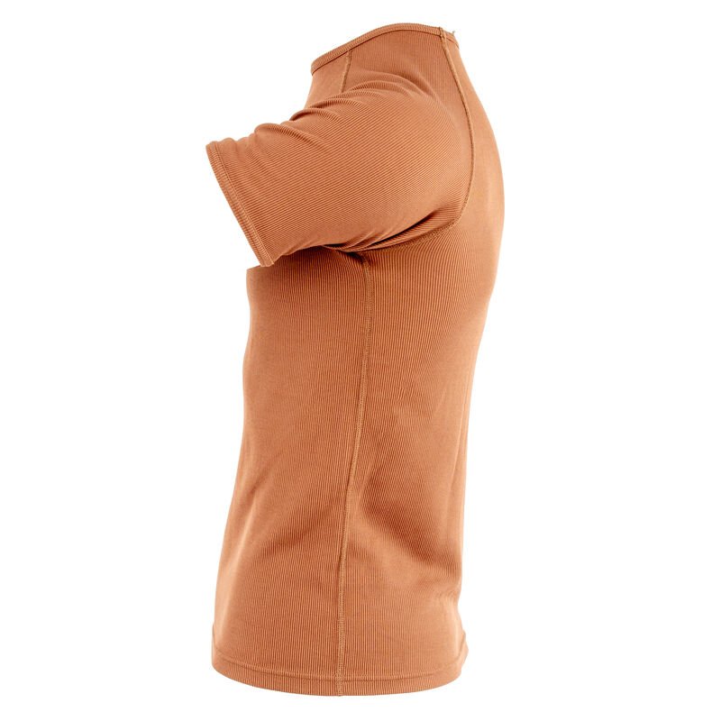 Dutch Brown Ribbed T-Shirt | Issued, , large image number 2